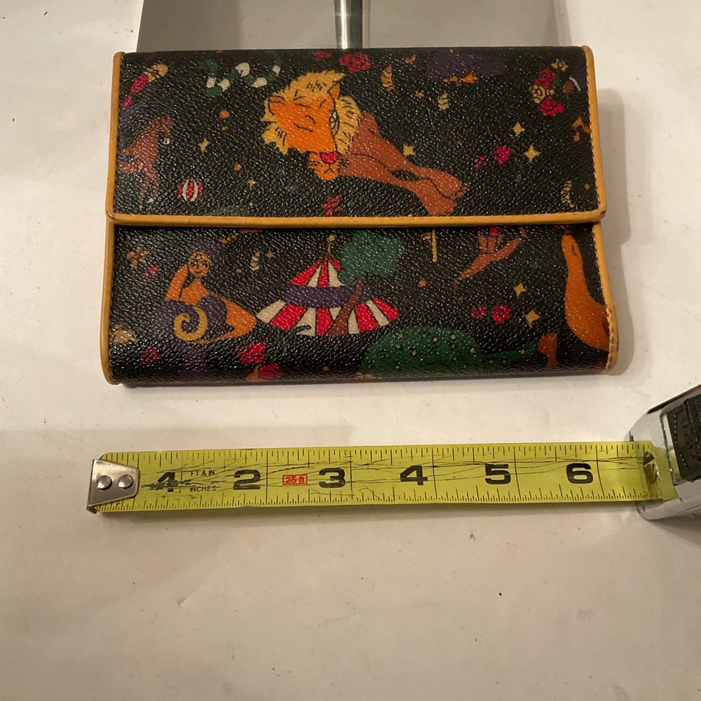 Piero Guidi black Magic Circus wallet